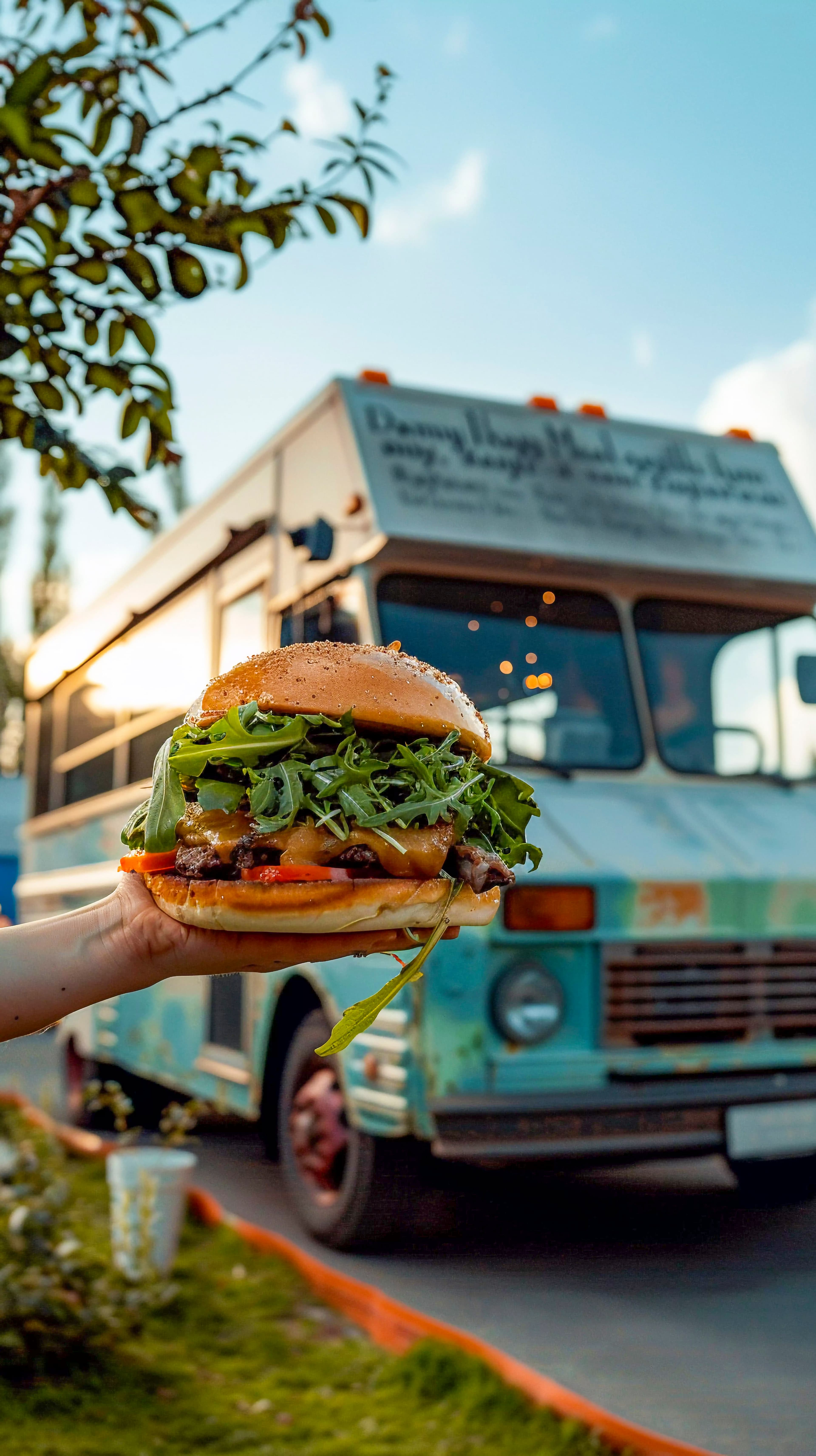 Mobile catering app for managing food van bookings